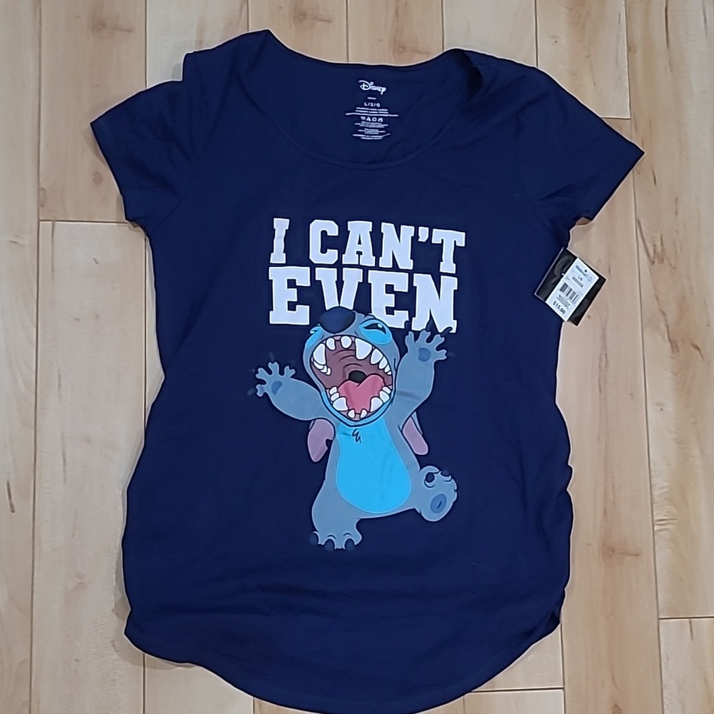 Disney Stitch women's large maternity shirt